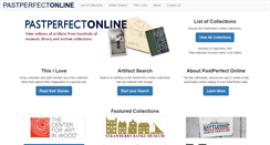Desktop Screenshot of pastperfect-online.com